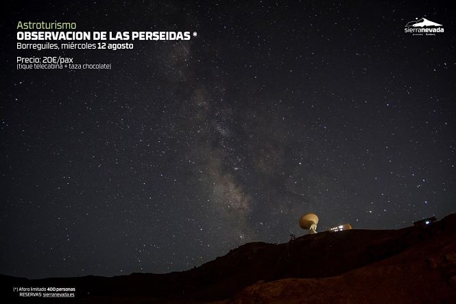 Sierra Nevada abre el telecabina Borreguiles para la observación de las Perseidas (CETURSA) 