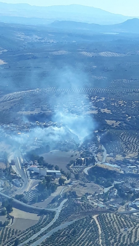 Zona donde se ha producido el incendio (INFOCA)