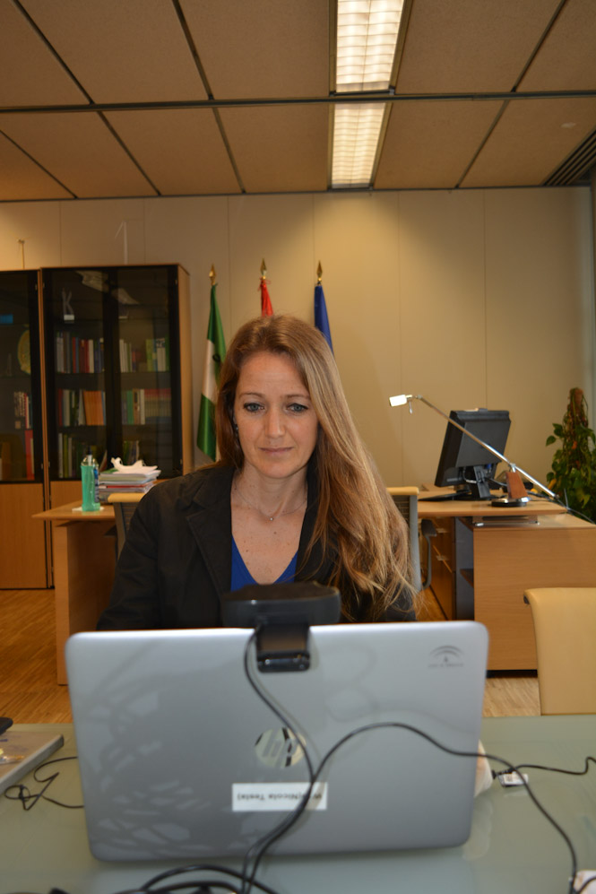 La Delegada de Empleo en Granada, Virginia Fernández (JUNTA) 