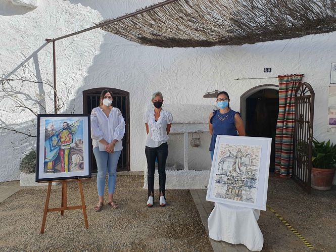 Imagen de la inauguración de la exposición (AYTO. GUADIX) 