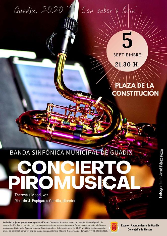Cartel del concierto piromusical (AYTO. GUADIX) 