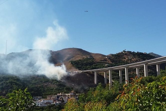 Incendio forestal de Almuñécar (AYUNTAMIENTO DE ALMUNÉCAR)