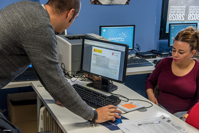 Imagen de un Centro Guadalinfo (JUNTA)