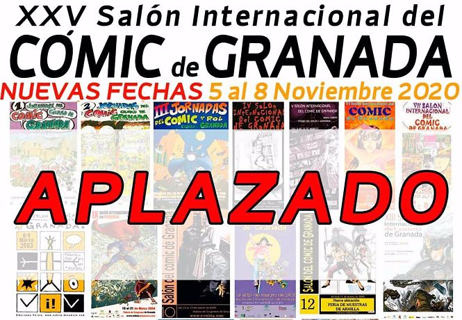 Cartel de aplazamiento del Salón del Cómic por coronavirus (SALÓN DEL CÓMIC)