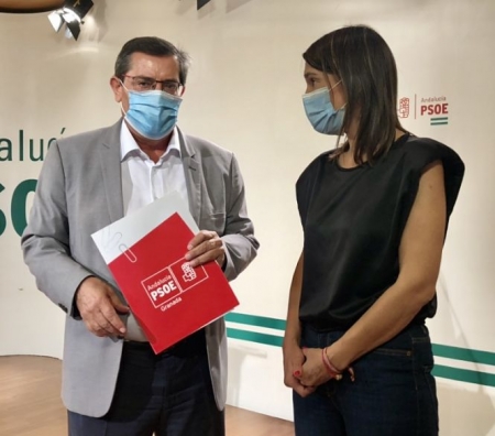 José Entrena y Olga Manzano en rueda de prensa (PSOE) José Entrena y Olga Manzano en rueda de prensa (PSOE)