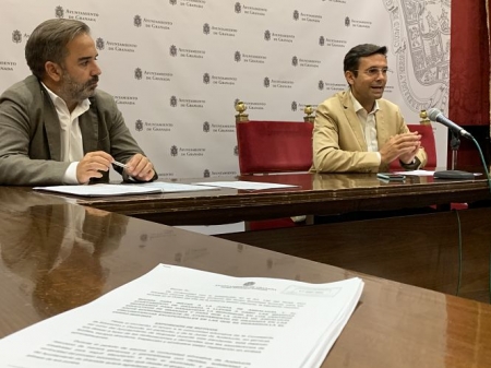 Francisco Cuenca y Jacobo Calvo en rueda de prensa (PSOE)