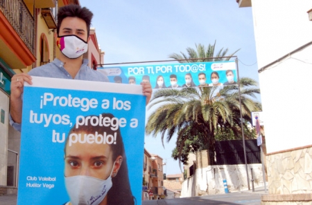 Presentación de la campaña para fomentar el uso de la mascarilla (AYTO. HUÉTOR VEGA) 