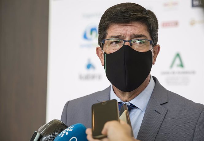 El vicepresidente de la Junta de Andalucía y consejero de Turismo, Regeneración, Justicia y Administración Local, Juan Marín, en una imagen de archivo (MARÍA JOSÉ LÓPEZ - EUROPA PRESS) 