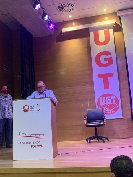 Intervención de Francisco Ruiz-Ruano en el congreso (UGT)