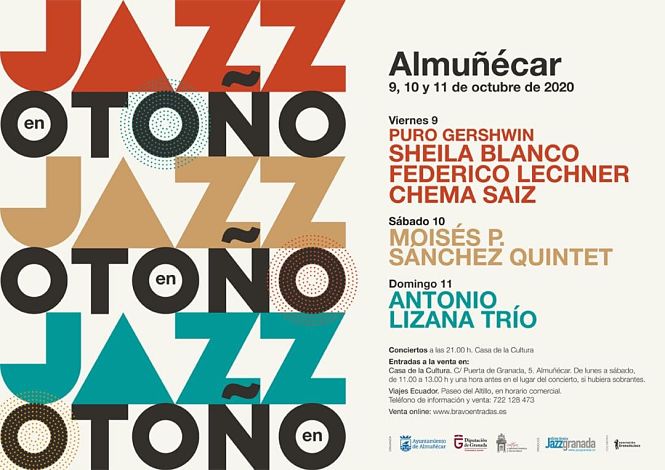 Cartel del festival Jazz en Otoño (AYTO. ALMUÑÉCAR)
