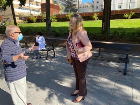 Visita de Beatriz Sánchez a La Caleta (VOX) Visita de Beatriz Sánchez a La Caleta (VOX)