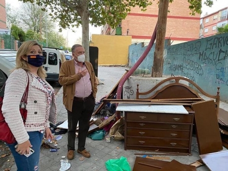 La Concejal de Vox, Beatriz Sánchez Agustino ha visitado la zona norte (VOX)