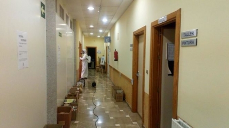 Desinfección de  un edificio municipal (AYTO. GÓJAR)