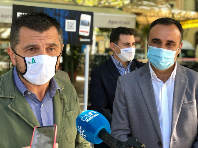 Toni Martín y Francisco Rodríguez atienden a los medios (PP) 