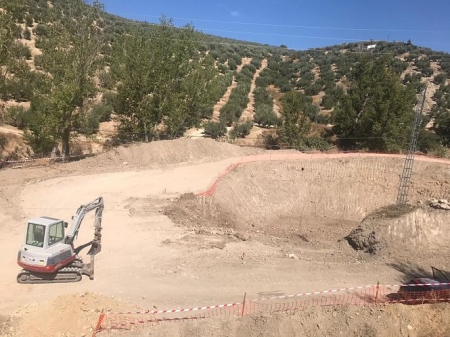 Obras de la nueva depuradora de Montefrío, que acaban de comenzar (AYTO. MONTEFRÍO) 