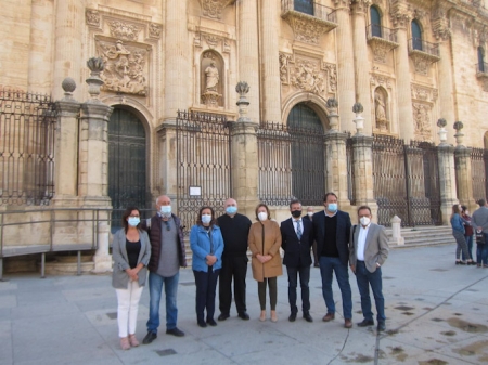 Visita a las obras en las cubiertas en la Catedral de Jaén (EUROPA PRESS)