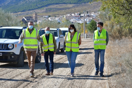 Maria José Martín ha visitado el inicio de las obras (JUNTA)