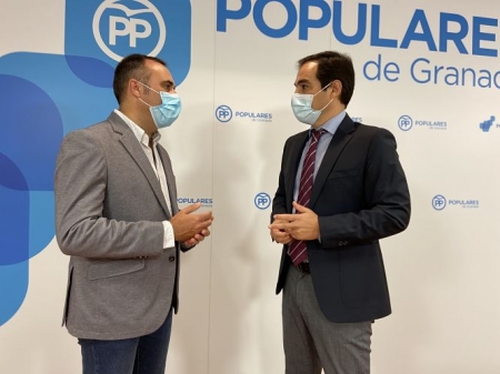 José ANtonio Nieto junto al Presidente Provincial del PP (PP)