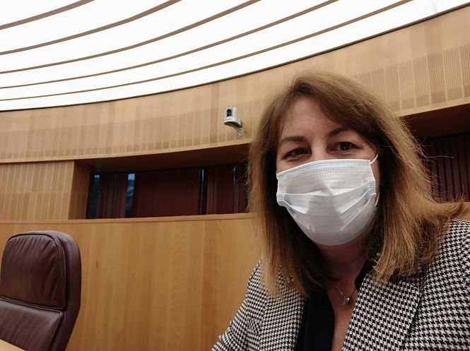 La portavox de Vox en Diputación, Cristina Jiménez (VOX)