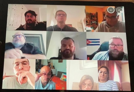 Imagen de la reunión telemática (IU)