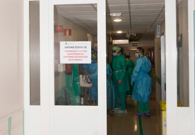 Imagen de una unidad de Covid-19 (JUNTA DE ANDALUCÍA)