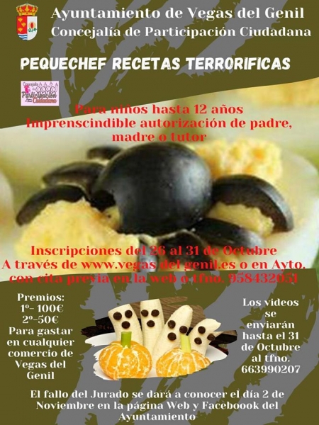 Cartel de `Pequechef` (AYTO. VEGAS DEL GENIL)