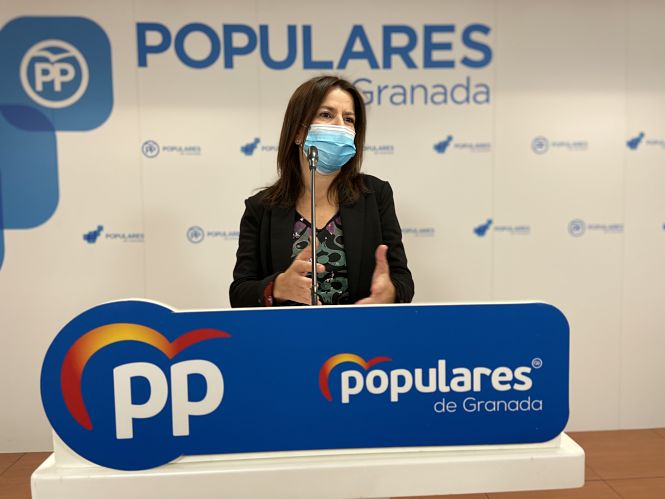 Ana Vanessa García en la sede provincial del PP (PP)
