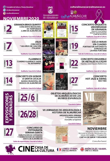 Programación cultural de Noviembre en Almuñécar (AYTO. ALMUÑÉCAR)