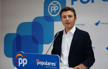 Jorge Saavedra en la sede provincial del PP (PP)