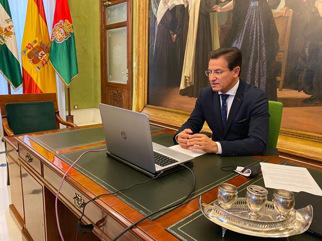 El Alcalde de Granada, Luis Salvador, durante la jornada (AYTO. GRANADA)