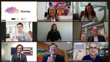 Imagen de la reunión telemática (CAJAGRANADA FUNDACIÓN)