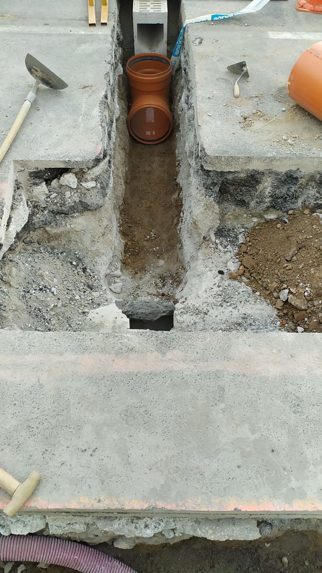 Obras en una de las calles de Gójar (AYTO. GÓjAR)