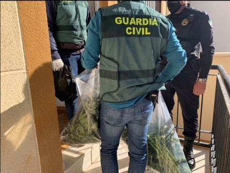 Un Guardia Civil con la marihuana (GUARDIA CIVIL)