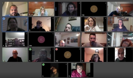 Imagen de la reunión telemática (IU) Imagen de la reunión telemática (IU)