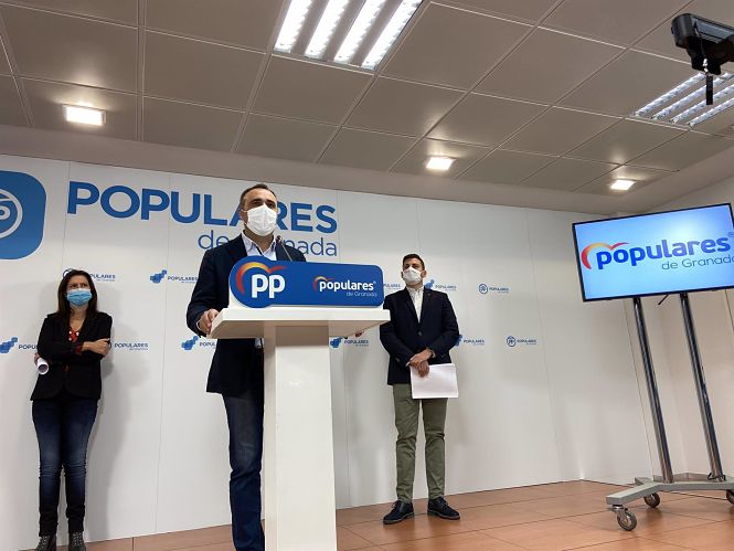 El presidente del partido popular de Granada, Francisco Rodríguez (PP) 