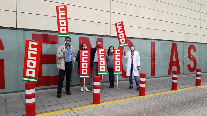 Imagen de una concentración de CCOO (CCOO)