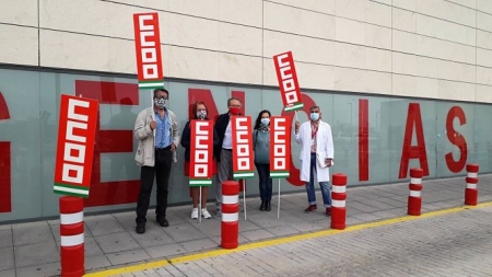 Imagen de una concentración de CCOO (CCOO)