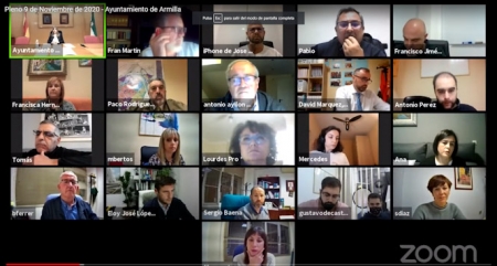 Imagen del pleno telemático (AYTO. ARMILLA)