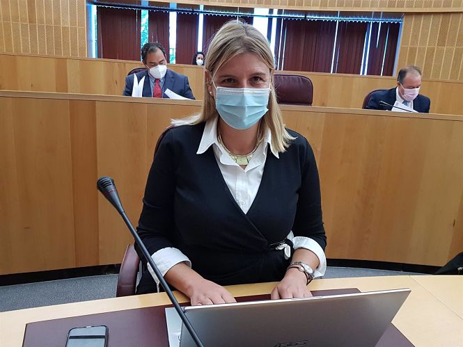 La portavoz del PP en la Diputación de Granada, Inmaculada Hernández (PP) 