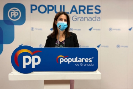 Ana Vanessa García en la sede provincial del PP (PP)