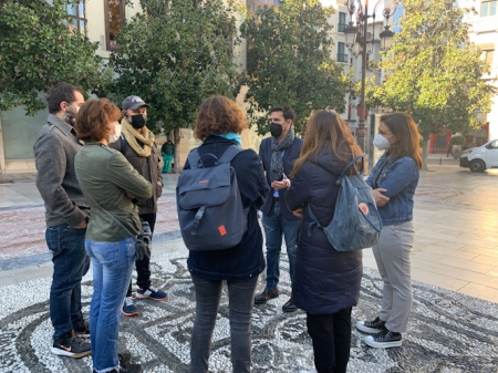 Imagen de la reunión con los hosteleros (PSOE)