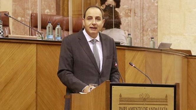 El parlamentario andaluz de VOX. Francisco Ocaña (VOX)