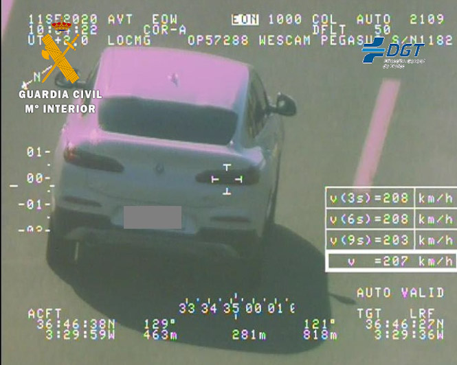 Imagen del coche infractor (GUARDIA CIVIL)