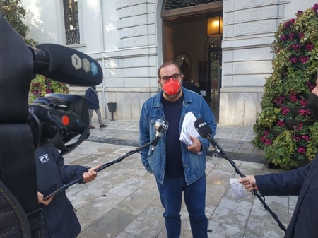El Concejal de Podemos-IU en el Ayuntamiento de Granada, Francisco Puentedura (PODEMOS-IU)