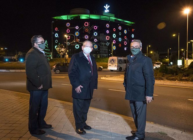 Iluminación navideña de Caja Rural Granada (CAJA RURAL GRANADA) 