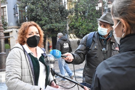 La coordinadora provincial de IU, Mari Carmen Pérez (IU)