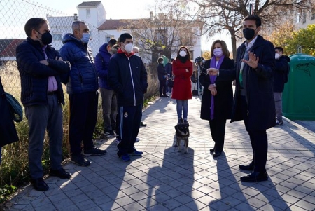 Imagen de la visita al Centro de Salud `La Rosaleda` (PSOE)