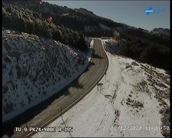 Carretera A-395 cerca de Sierra Nevada (DGT) 