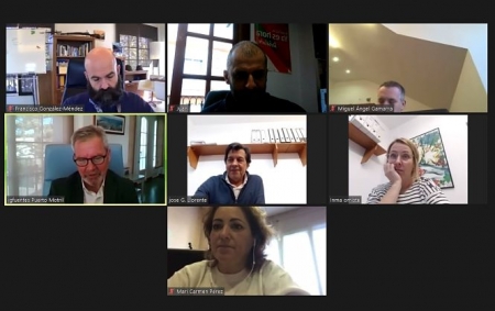 Imagen de la reunión telemática (IU) Imagen de la reunión telemática (IU)