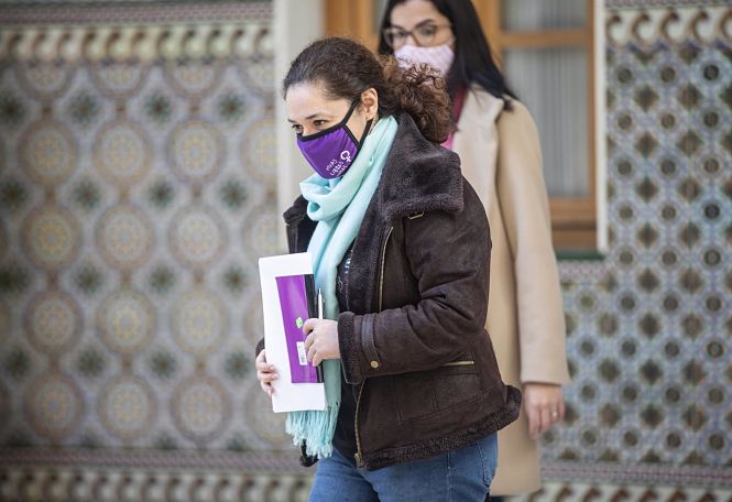 La portavoz del grupo parlamentario Adelante Andalucía, Inmaculada Nieto (c), en una foto de archivo (MARIA JOSÉ LÓPEZ / EUROPA PRESS)